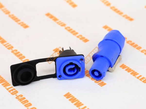 Breech lock Power Plug for LED cabinet