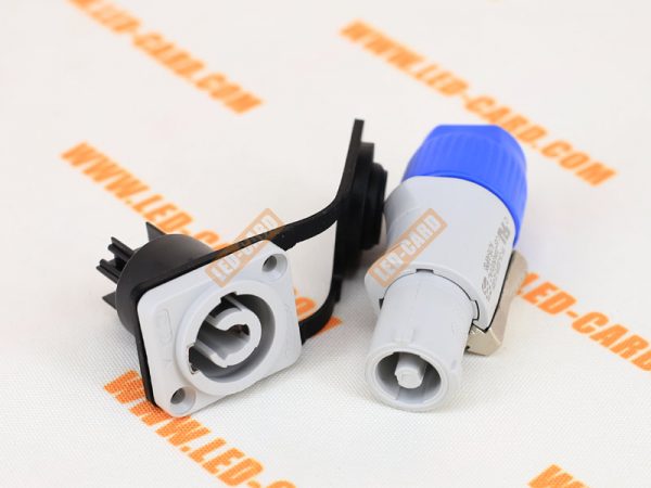 Breech lock Power Plug for LED cabinet - Image 3