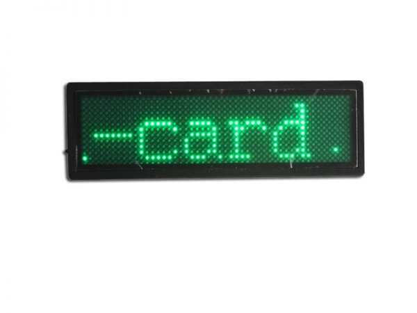 LED Visitenkarte grun