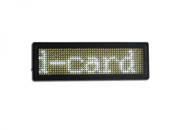 LED business card White